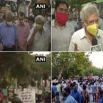 HatharasGangRapeandMurder : दिल्लीत मोठे आंदोलन , मुख्यमंत्री केजरीवाल , स्वरा भास्कर यांचाही सहभाग , राहुल – प्रियांकाचा पुन्हा योगींवर निशाणा