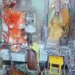 आधी देवीच्या समोर हात जोडून, ​​कान पकडून मागितली माफी आणि मग मूर्ती नेली पळवून