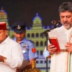 डीके शिवकुमारांनी हातात संविधान घेत कर्नाटकच्या मुख्यमंत्रीपदाची शपथ घेतली; जी. परमेश्वर उपमुख्यमंत्री, सिद्धरामय्यांच्या मुलासह 14 आमदारांना मंत्रीपदाची शपथ